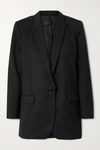 Nili Lotan Diane Single-breasted Blazer Jacket In Black
