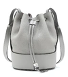 Loewe Balloon Small Smooth And Textured-leather Bucket Bag In Grey