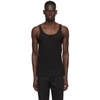 Dolce & Gabbana Cotton Tank Top With Ribbed Texture And Fit In Black