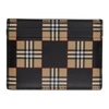 BURBERRY BEIGE SANDON CHECK PRINT CARD HOLDER