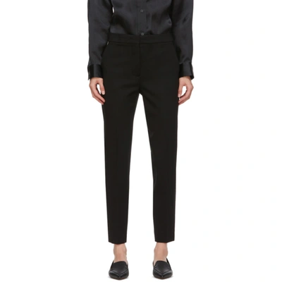 Max Mara Maxmara Rangon Viscose Jersey Trousers In Black