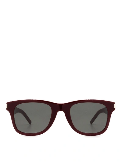 Saint Laurent Sl 51 Slim Sunglasses In Red