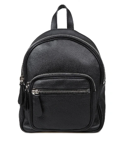 Maison Margiela Mini Backpack In Black Leather