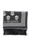 ALEXANDER MCQUEEN ALEXANDER MCQUEEN SKULL FRINGED SCARF