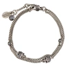 ALEXANDER MCQUEEN ALEXANDER MCQUEEN TWIN SKULL CHAIN BRACELET