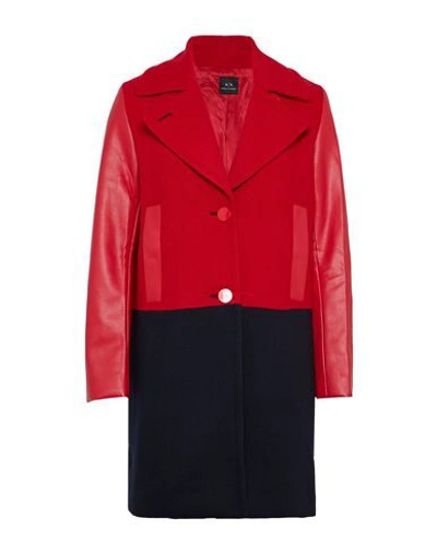 Armani Exchange Coats In Red