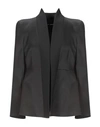 GIORGIO ARMANI GIORGIO ARMANI WOMAN SUIT JACKET BLACK SIZE 4 MULBERRY SILK,49577161JE 3