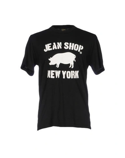 Jean Shop T-shirts In Black