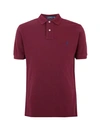 Polo Ralph Lauren Slim Fit Mesh Polo Shirt Man Polo Shirt Burgundy Size Xs Cotton In Red