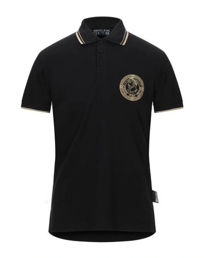 Versace Jeans Polo Shirt In Black