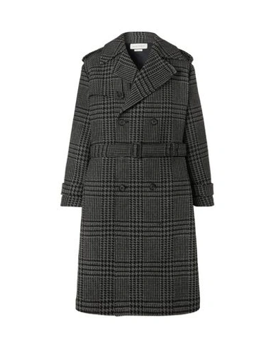 Alexander Mcqueen Coats In Grey