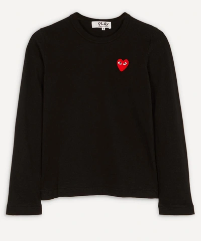 Comme Des Garçons Play Long-sleeve T-shirt In Black