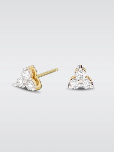 Adina Reyter Diamond Cluster Posts In Yellow 14k