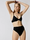 Beach Riot Camilla Bikini Top In Black