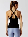 CARBON38 CRISS CROSS LONG TANK