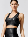 Carbon38 Action Bra 2.0 In Houndstooth Takara Shine In Black
