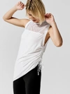 BLANC NOIR TAO SIDE RUCHED MUSCLE TUNIC
