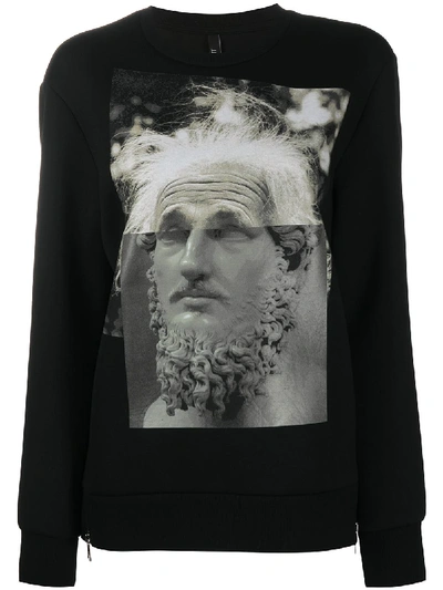 Neil Barrett Maximvs Einstein Sweatshirt In Black