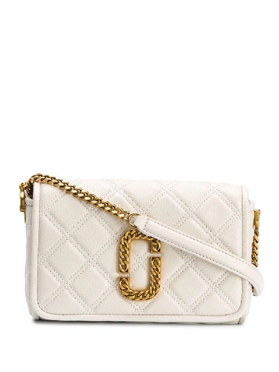 Marc Jacobs Status Mini Quilted Leather Crossbody In Neutrals