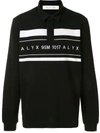 ALYX GRAPHIC-PRINT LONG SLEEVED POLO SHIRT