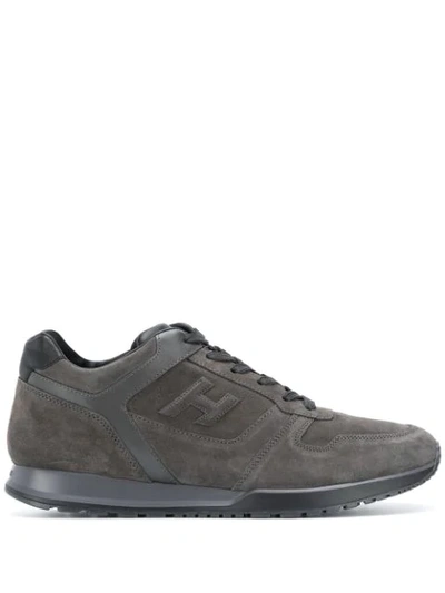 Hogan Lace-up Trainers In Grey