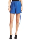 HELMUT LANG WOMEN'S SIDE STRAP SPORT SHORTS,0400012823757