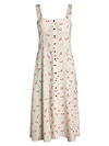 WEWOREWHAT HARPER FLORAL MIDI DRESS,0400012754361