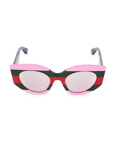 Gucci 50mm Angular Cat Eye Sunglasses In Pink Modesens 