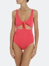 STELLA MCCARTNEY CONTRAST RUCHING REVERSIBLE BK1 WRAP ONE PIECE SWIMSUIT - M - ALSO IN: S, XS, L