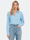Xirena Beau Button Up Shirt In Blue