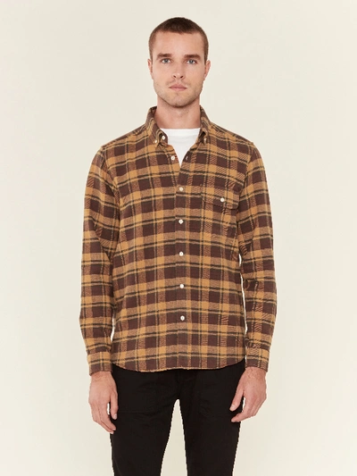 Far Afield Larry Long Sleeve Plaid Button Down Shirt - L - Also In: S, Xl, Xxl In Yellow