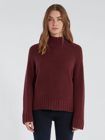 360cashmere Margaret Turtleneck Cashmere Sweater - L In Red