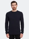 THEORY RIVER WAFFLE CREWNECK - S - ALSO IN: XXL, L