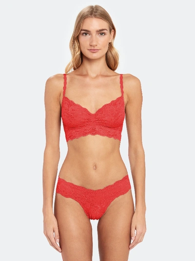 Cosabella Never Say Never Cutie Low-rise Thong In Red