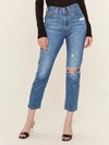 LEVI'S 501 DISTRESSED HIGH RISE SKINNY JEANS