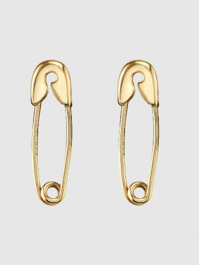 Alex Mika Gold Safety Pin Earring