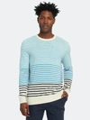 SCOTCH & SODA CLASSIC STRIPE CREWNECK SWEATER - XXL - ALSO IN: S