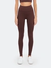 Girlfriend Collective Compressive High Rise Full Length Leggings In Brown