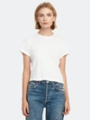 Agolde Linda Boxy Crewneck T-shirt In White