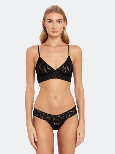Hanky Panky Signature Lace Low Rise Wrap Thong In Black