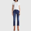 Mother The Insider Crop Step Fray Jeans In Home Movies