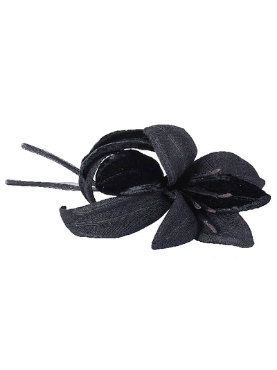 P.a.r.o.s.h Flower Brooch In Black