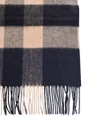 BURBERRY HALF MEGA CHECK SCARF,8022349 A7806 INDIGO MID CAMEL