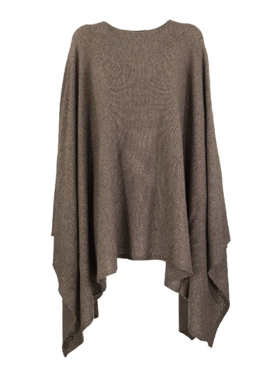 Agnona Cape Cashmere In Brown