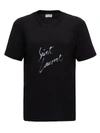 SAINT LAURENT TEE WITH LOGO,11457542