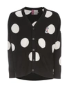 MAISON KITSUNÉ CARDIGAN DOTS ACIDE PATCH,11457362