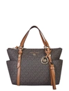 Michael Michael Kors Nomad Small Logo Tote Bag In Marrone