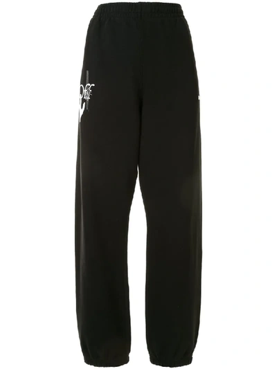 Off-white Hand Painters Track Trousers In Black