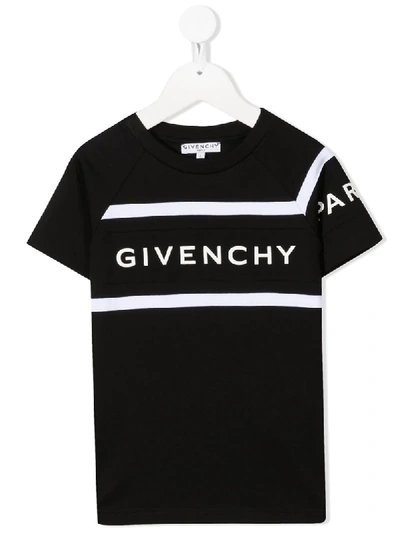 Givenchy Kids' T-shirt Mit Logo-print In Black