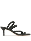 MARA & MINE RUCHED STRAP SANDALS